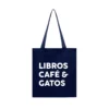 Tote Bag Libros Café Gatos