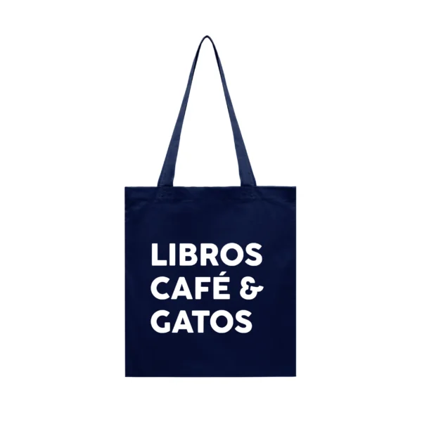 Tote Bag Libros Café Gatos