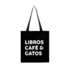 Tote Bag Libros Café Gatos